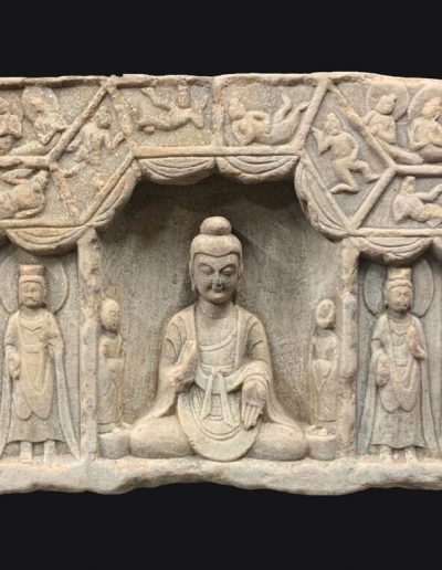 Throckmorton Fine Art Gallery New York | Stele of Seated Buddha