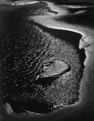 Lucien Clergue, Beach, Camargue, 1977 — gelatin silver print, 16 x 11.25 in