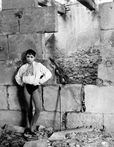 Lucien Clergue, Grande Recreation, Arles, 1955 — gelatin silver print, 11.75 x 9.5 in